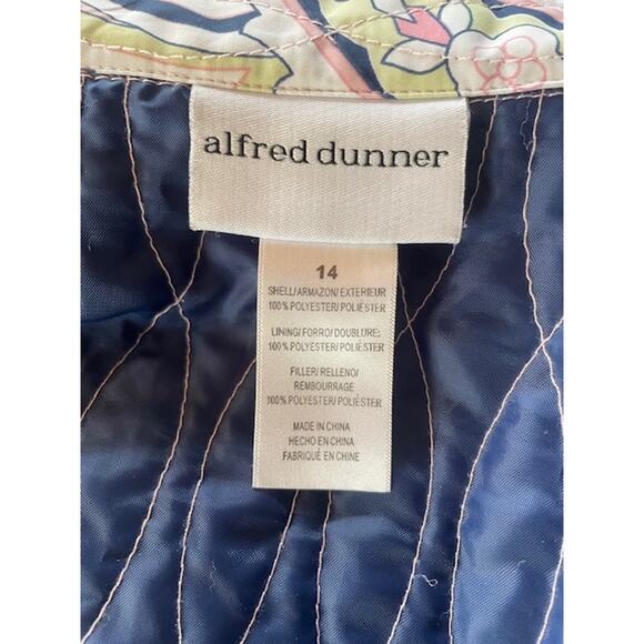 Alfred Dunner Size 14 Quilted Spring Jacket Pink‎ Floral Print - Picture 6 of 6